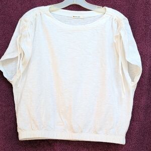 Marine Layer Antique White slub cotton top